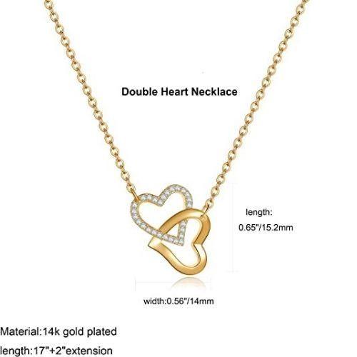 Entwined Hearts Necklace - Aiora