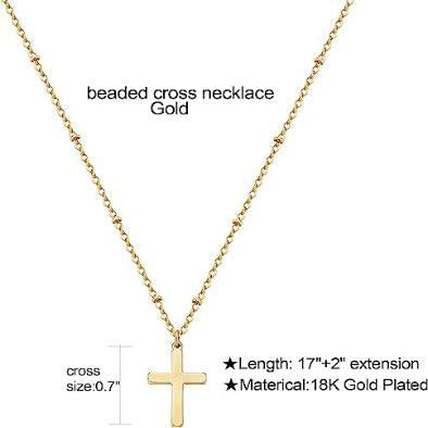 Minimalist Cross Pendant Necklace - Aiora