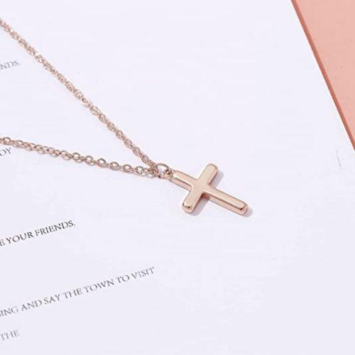 Small Cross Pendant Necklace - Aiora