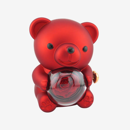 Eternal Rose Bear with Engraved Necklace - Aiora