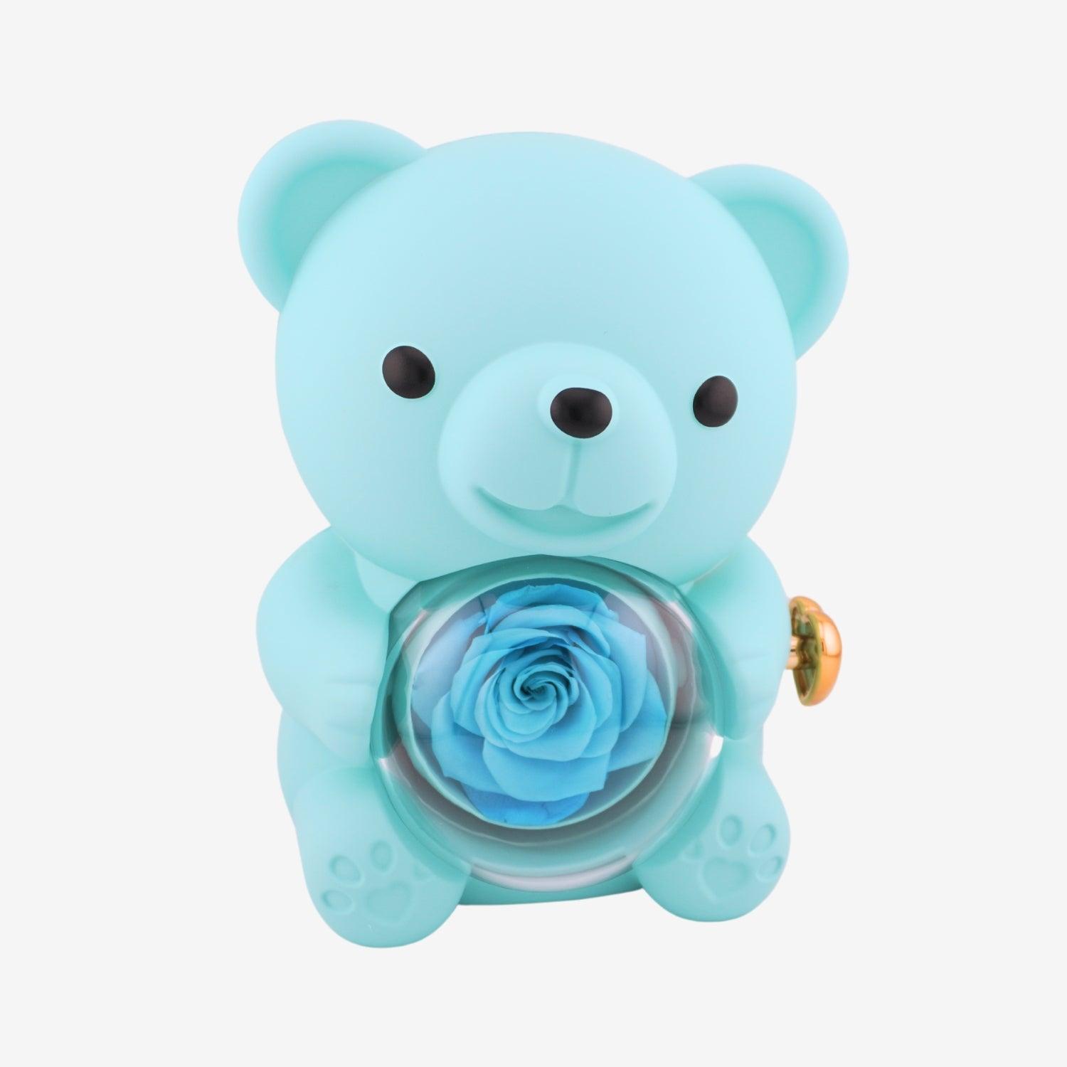 Eternal Rose Bear with Engraved Necklace - Aiora