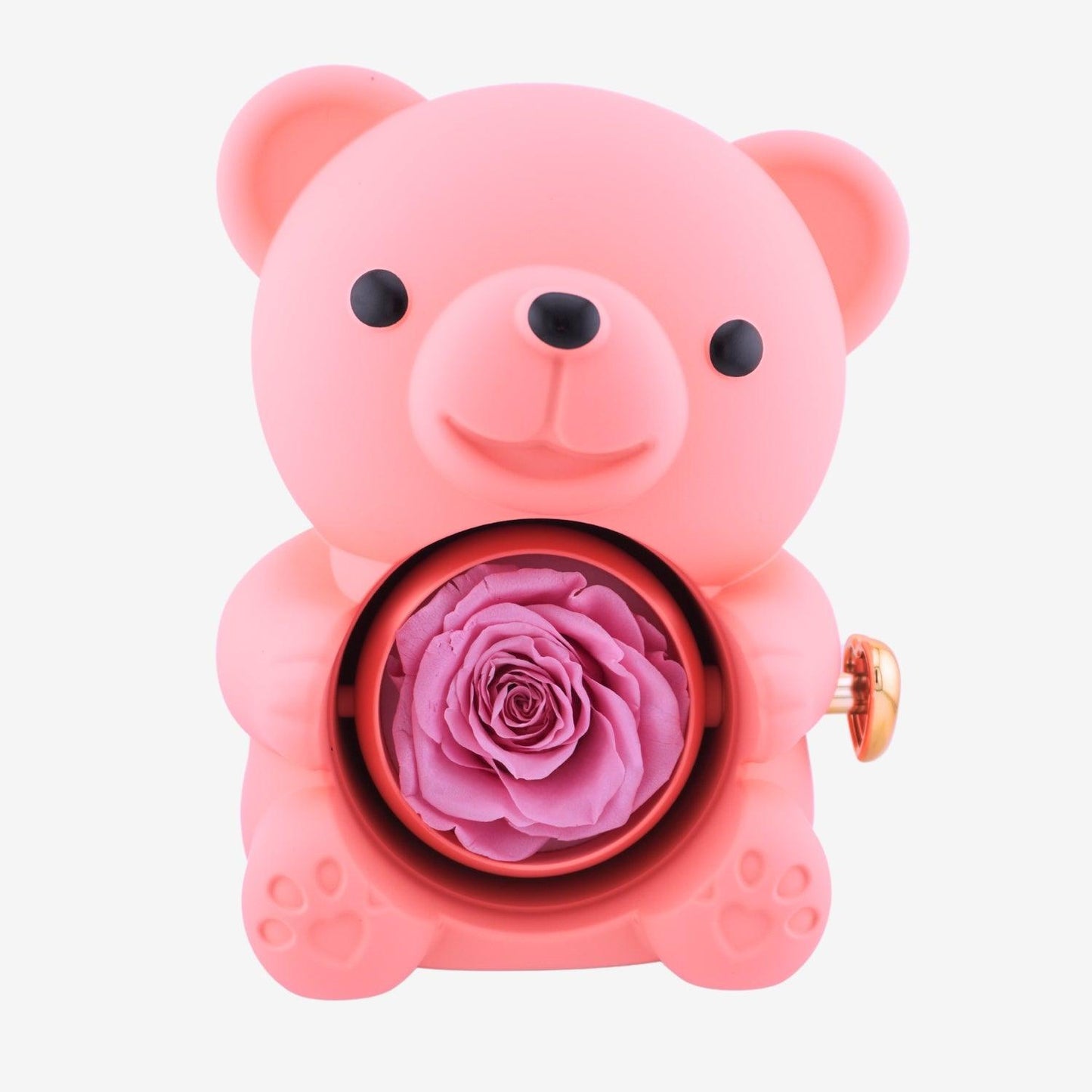 Eternal Rose Bear with Engraved Necklace - Aiora