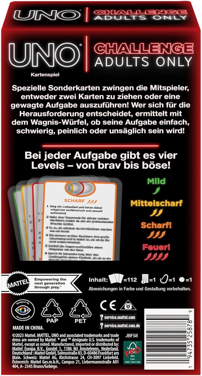 Adult UNO Challenge (German Version) - Aiora