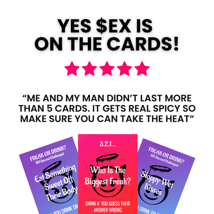 Freak Or Drink Drunk Cards - Aiora