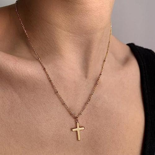 Minimalist Cross Pendant Necklace