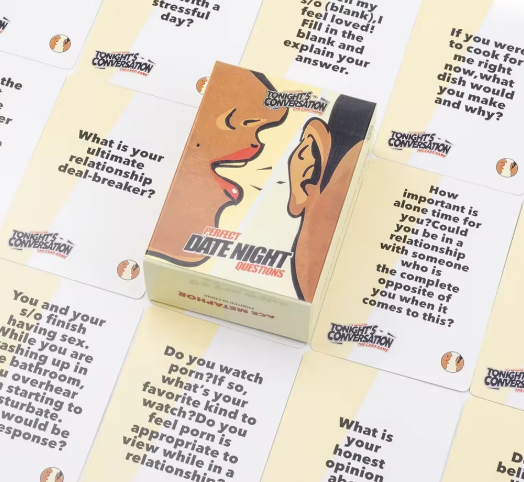Tonight's Conversation: Date Night Edition – Intimate Card Game for Couples - Aiora