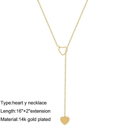 Heart to Heart Y Necklace