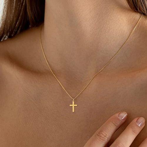 Small Cross Pendant Necklace
