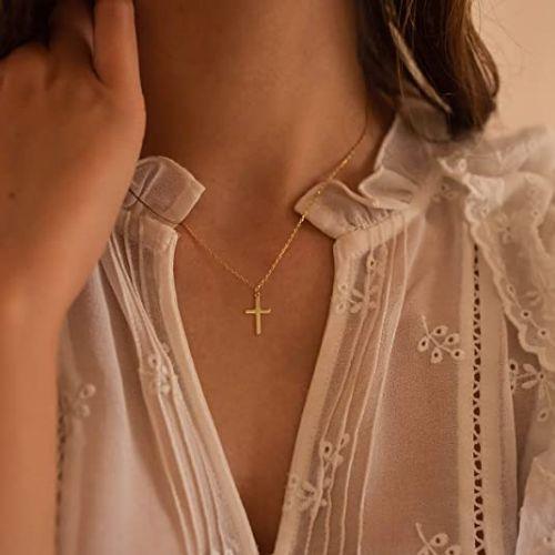 Small Cross Pendant Necklace