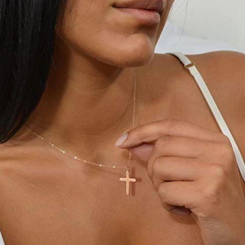 Small Cross Pendant Necklace