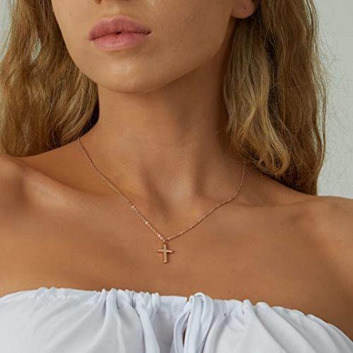 Small Cross Pendant Necklace