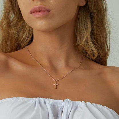 Small Cross Pendant Necklace